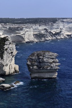 Fransa, Korsika, bonifacio, bonifacio kayalık sahilleri, görüntüleme