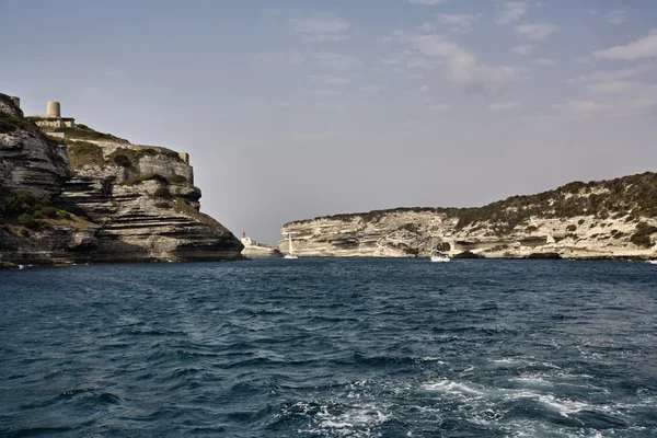 Francja, Korsyka, bonifacio portu wejścia — Zdjęcie stockowe