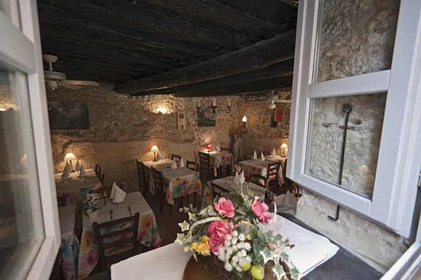 stock image France, Corsica, Bonifacio, small restaurant