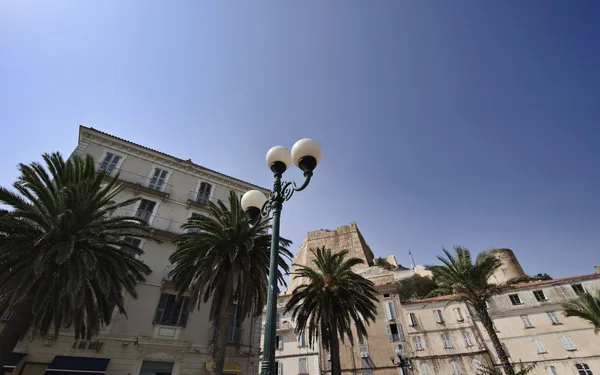 stock image France, Corsica, Bonifacio, buildings in the old part of the town