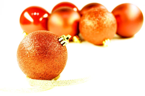 Bolas vermelhas para o Natal — Fotografia de Stock