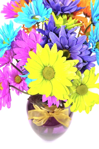 Daisies flowers in a vase — Stock Photo, Image