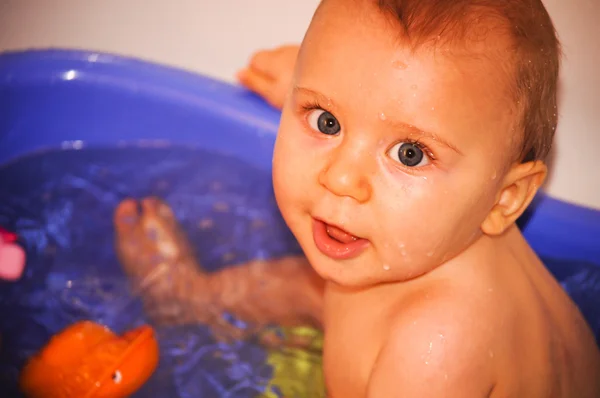 Λήψη μπάνιο μωρού — Φωτογραφία Αρχείου