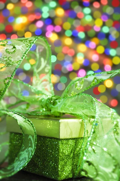 Gift box and ribbon — Stock Photo, Image