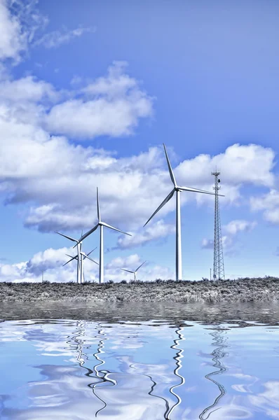 stock image Wind turbines