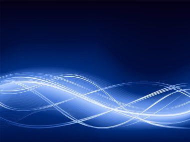 Abstract blue wave background clipart