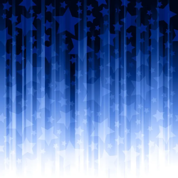 Blue vertical stripes with stars — Stock Vector