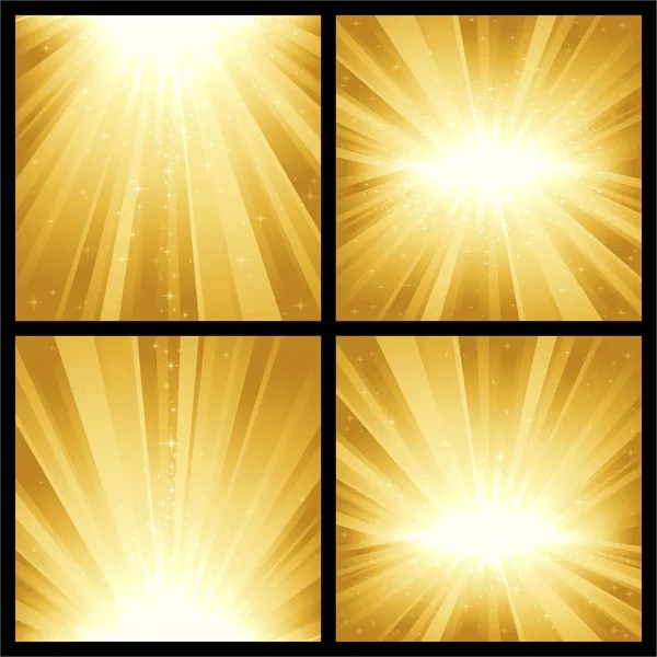 Explosion festive de lumière et d'étoiles — Image vectorielle