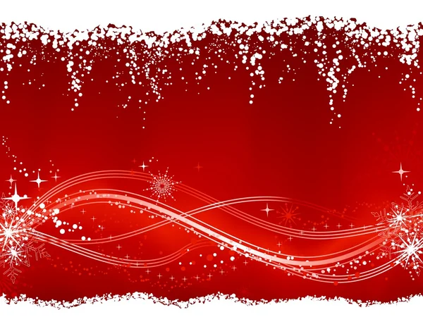 Astratto rosso bianco Natale, sfondo invernale — Vettoriale Stock