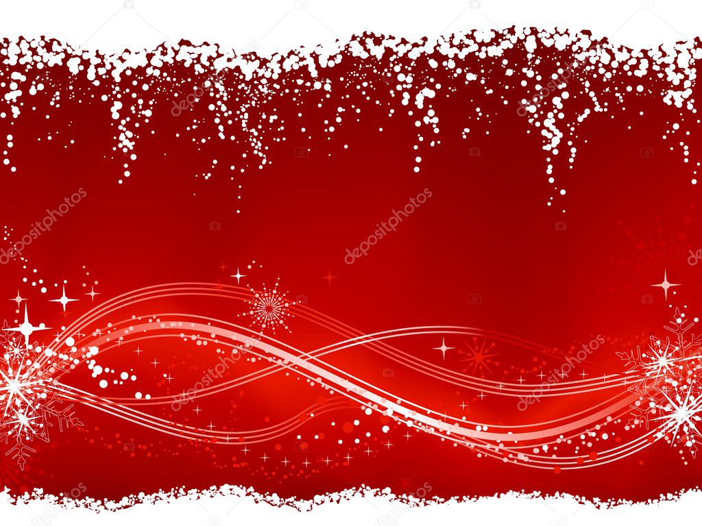 Abstract red white Christmas, winter background