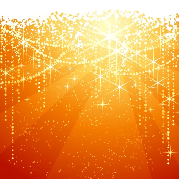 Red golden Christmas sparkle — Stock Vector
