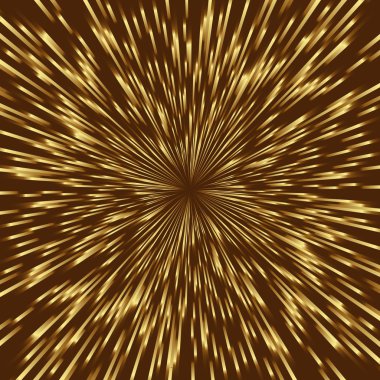 Golden vector fireworks
