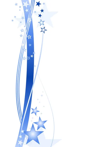 Niebieski rama gwiazda — Wektor stockowy