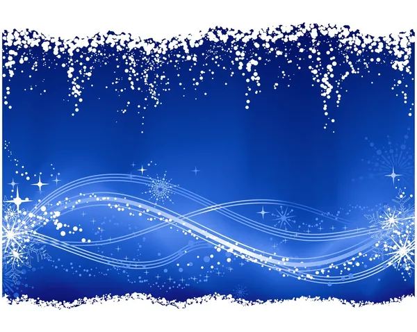 Abstrait bleu Noël, fond d'hiver — Image vectorielle