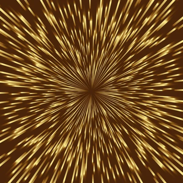 Feux d'artifice vectoriel doré — Image vectorielle