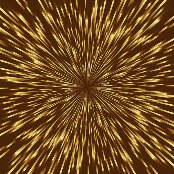 Golden vector fireworks