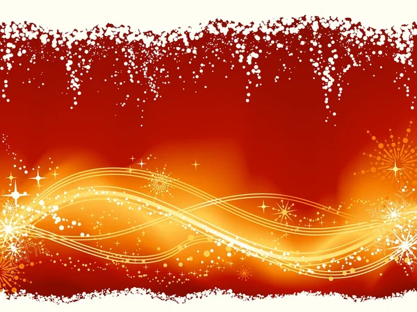 Modèle ondulé rouge doré abstrait — Image vectorielle