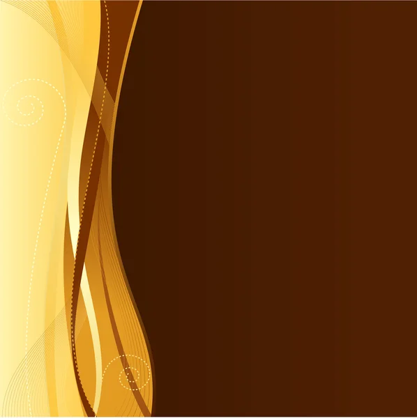Altın Kahverengi Kurumsal Web Şablonu Ile Kopya Alanı — Stok Vektör
