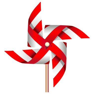 Red windmill toy clipart