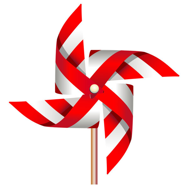 Red windmill toy
