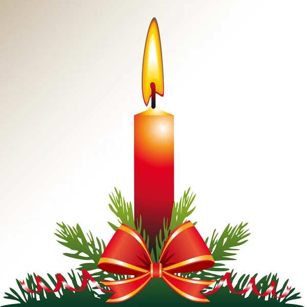 Χριστουγεννιάτικο κερί — Διανυσματικό Αρχείο