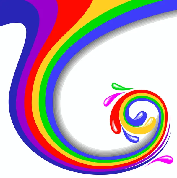 Kleurrijke swirl vectorillustratie — Stockvector