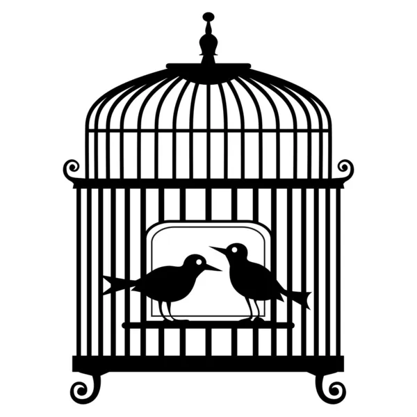 Gaiola de aves vetorial — Vetor de Stock