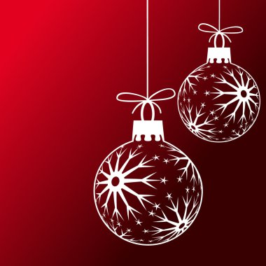 Christmas balls clipart