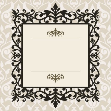 Decorative vintage frame