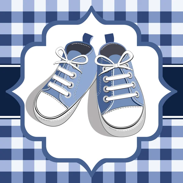 Μπλε πάνινα παπούτσια — Διανυσματικό Αρχείο