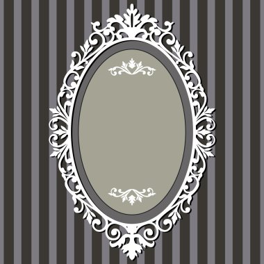 Oval vintage frame clipart