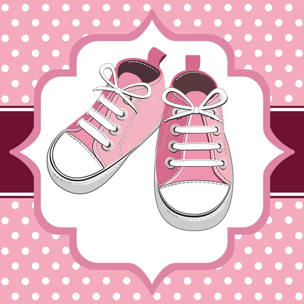 Ροζ πάνινα παπούτσια — Διανυσματικό Αρχείο
