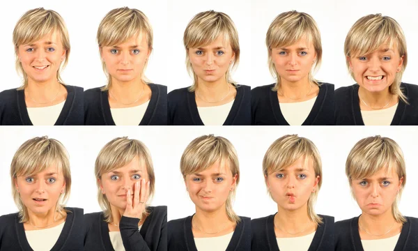 Yararlı yüz ifadeleri — Stok fotoğraf