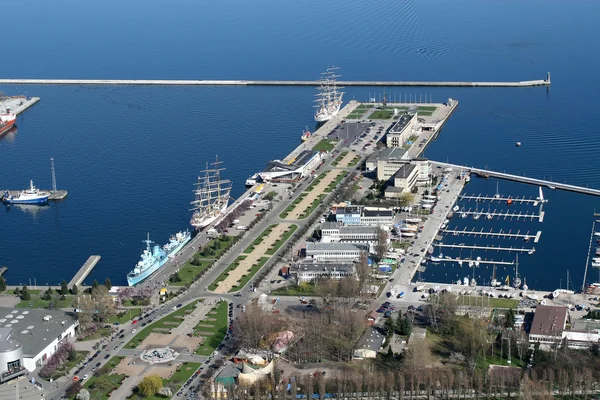 stock image Gdynia city port