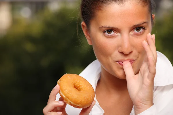 Donut verleiding — Stockfoto