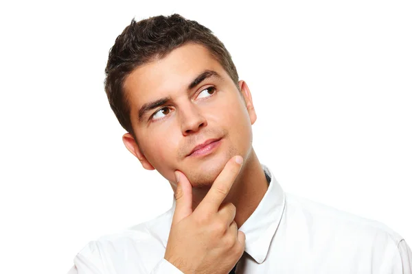 Young businessman lost in thoughts — Stock Photo, Image