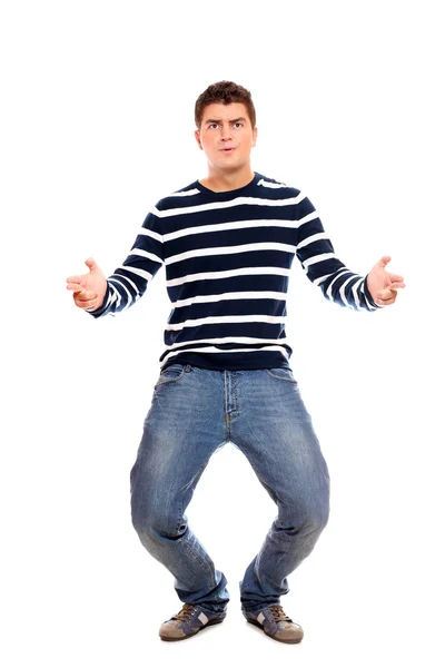 Young handsome man dancing — Stock Photo, Image
