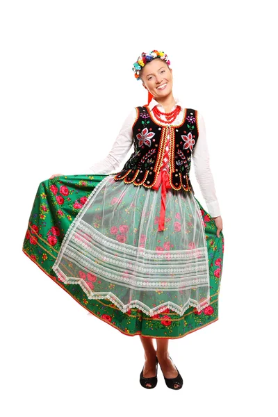 传统的波兰人的衣服 — 图库照片