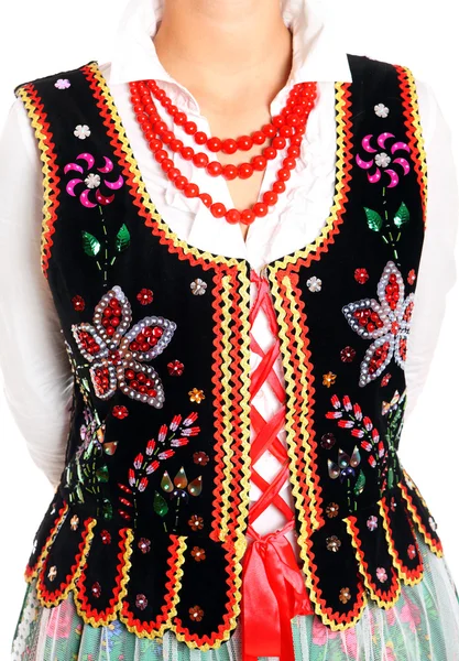 传统的波兰人的衣服 — 图库照片