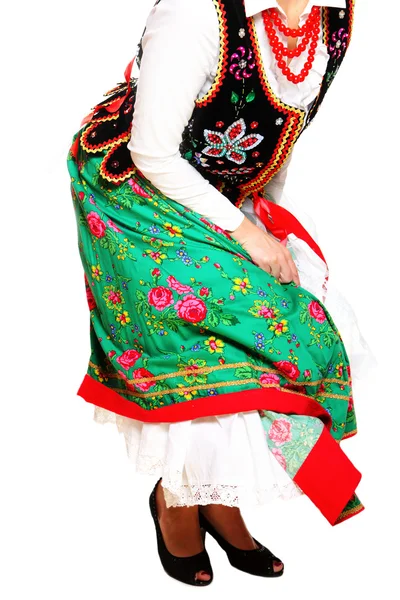 Traditional Polish dancer — Stock Photo, Image