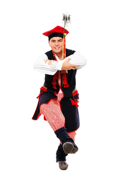 Polnischer Mann in traditionellem Outfit — Stockfoto
