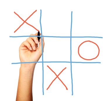 Noughts and crosses clipart