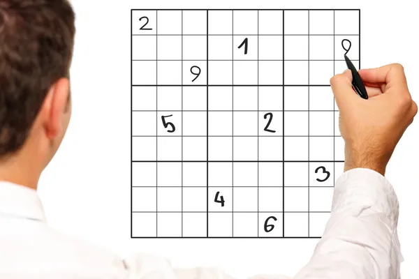 Sudoku-Lösung — Stockfoto