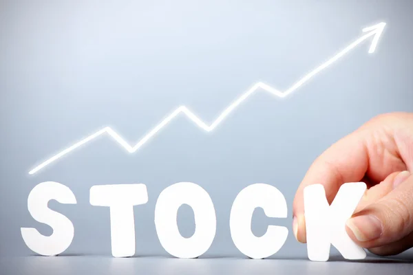 Aktien steigen — Stockfoto