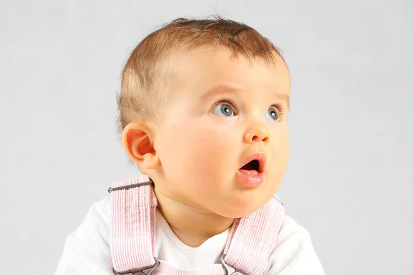 Small Baby Very Curious What Going — Stock Photo, Image