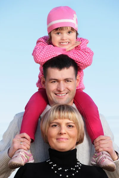 Een Portret Van Een Gelukkige Familie Tijd Samen Doorbrengen Het — Stockfoto
