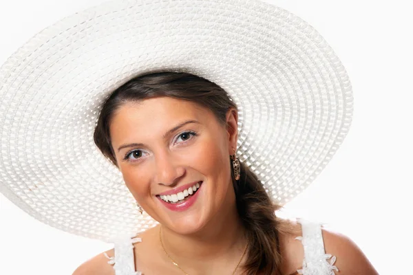 Bruid in een hoed — Stockfoto