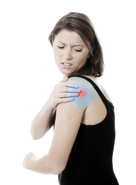 Pain in the shoulder — Stock Photo, Image