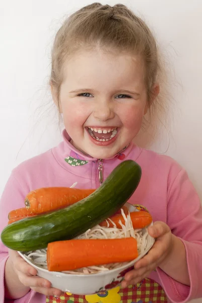 Vegetables useful to health of children — Stock Photo, Image