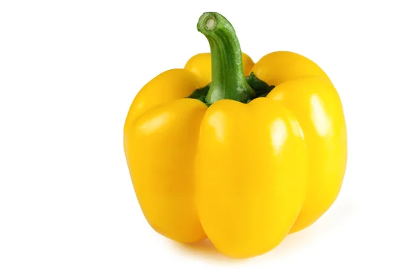 Yellow Pepper White Background — Stock Photo, Image